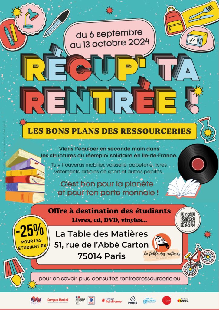 La-Table-des-Matieres - Recup ta Rentrée